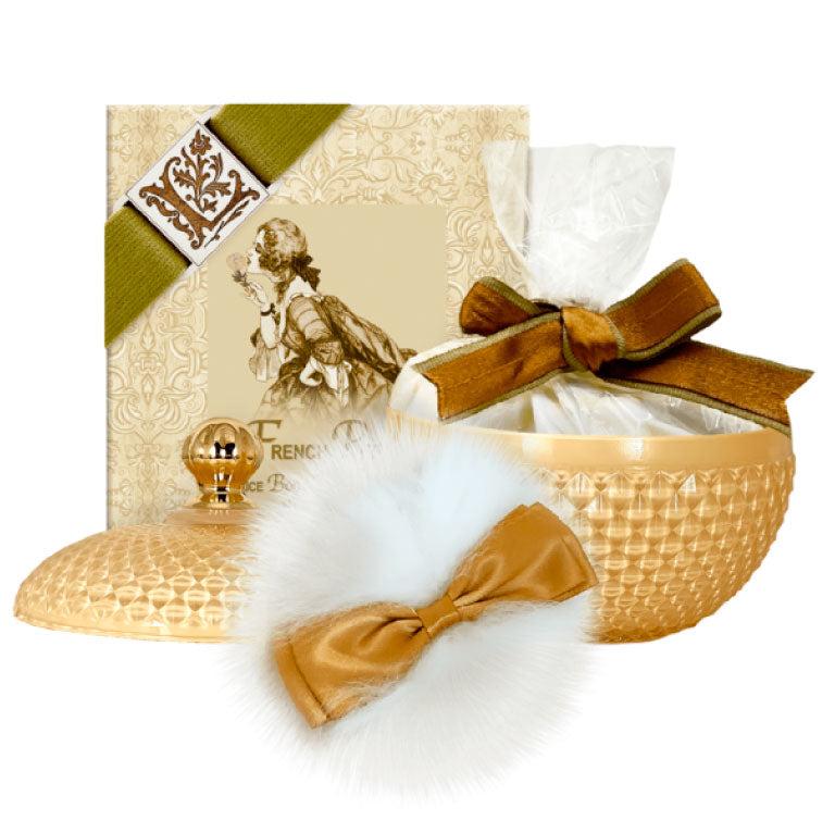 Fragrant Body Powder – French Peony in 6oz Refillable Glass Vessel...