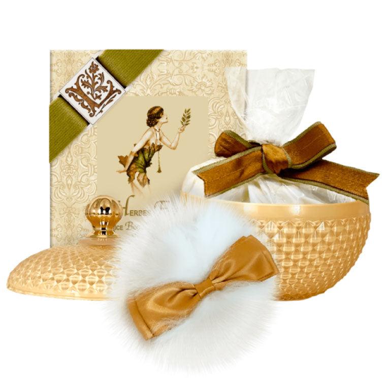 Organic Body Powder – Herbes Fraîches Fragrance in Glass Vessel 6oz...