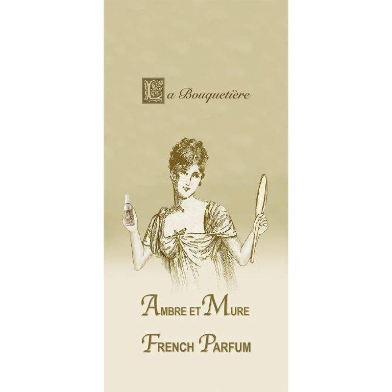 Ambre et Mure scented card with notes of amber, blackberry, and rose.