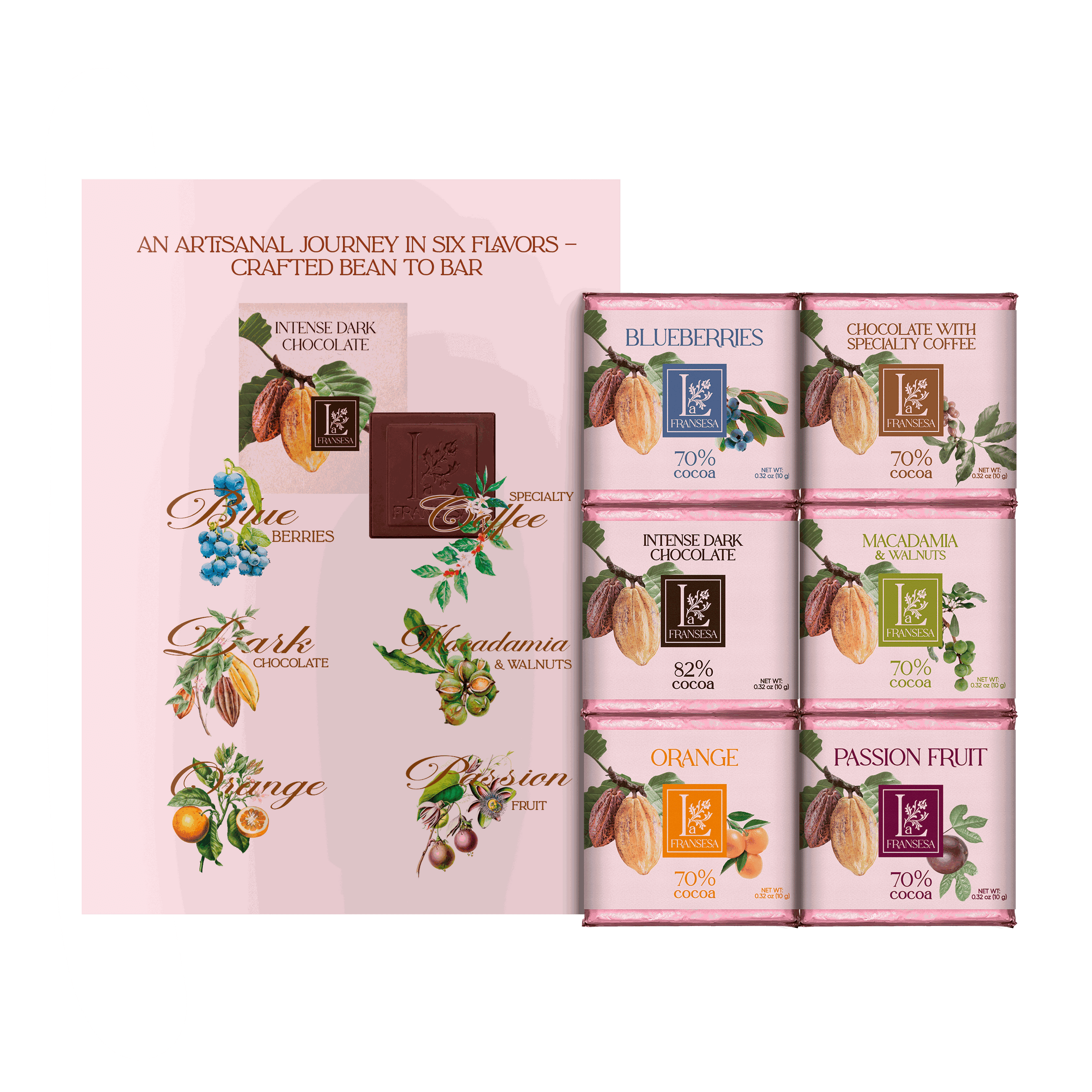 The Masterpiece Collection — Six Bean-to-Bar Flavors