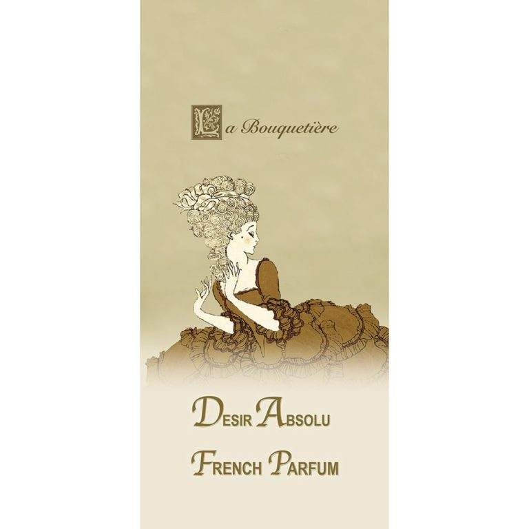 Desir Absolu Scented Card by La Bouquetiere with French fragrance notes.