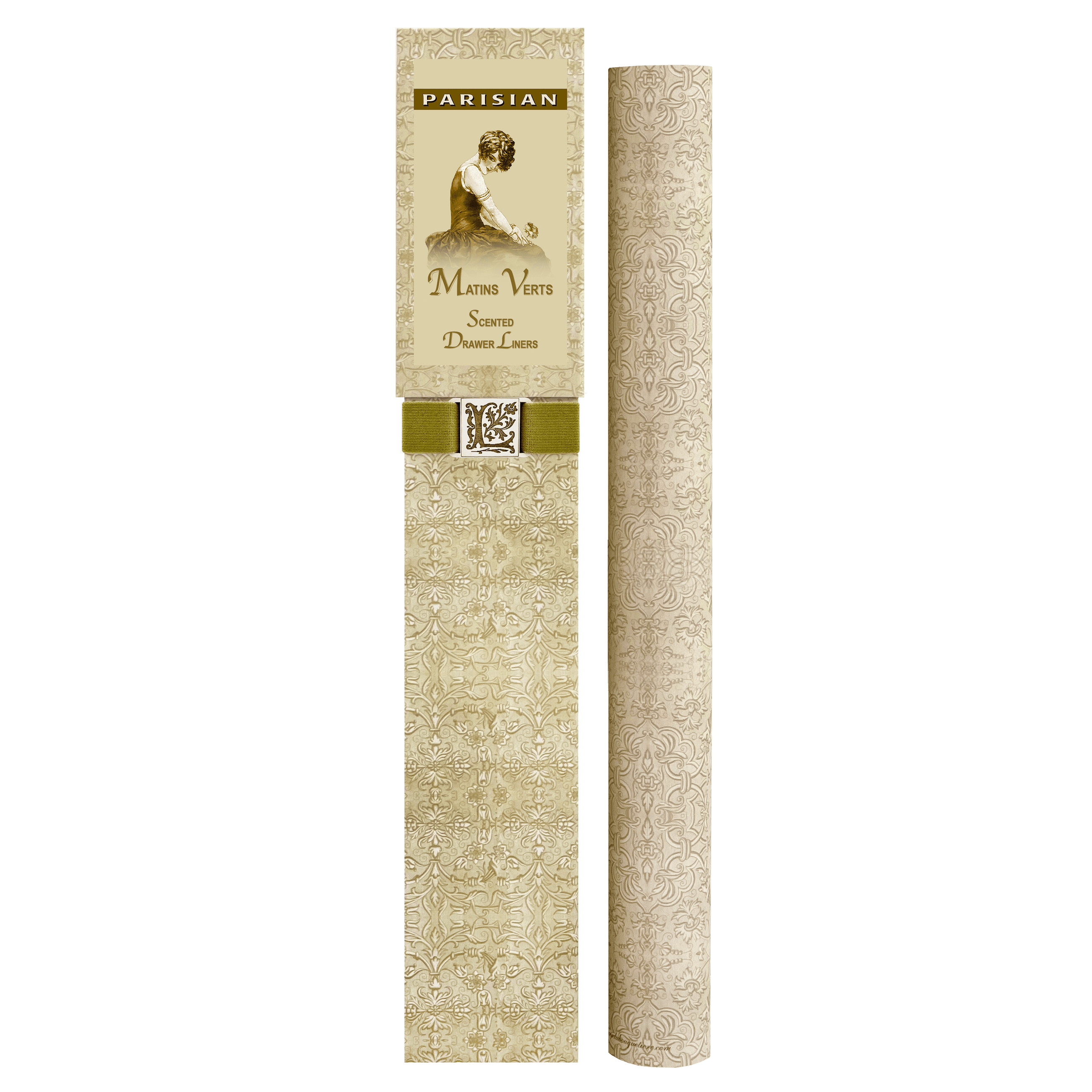 Drawer Liner Rolls Scented -Elegant Matins Verts for Lasting Fragrance