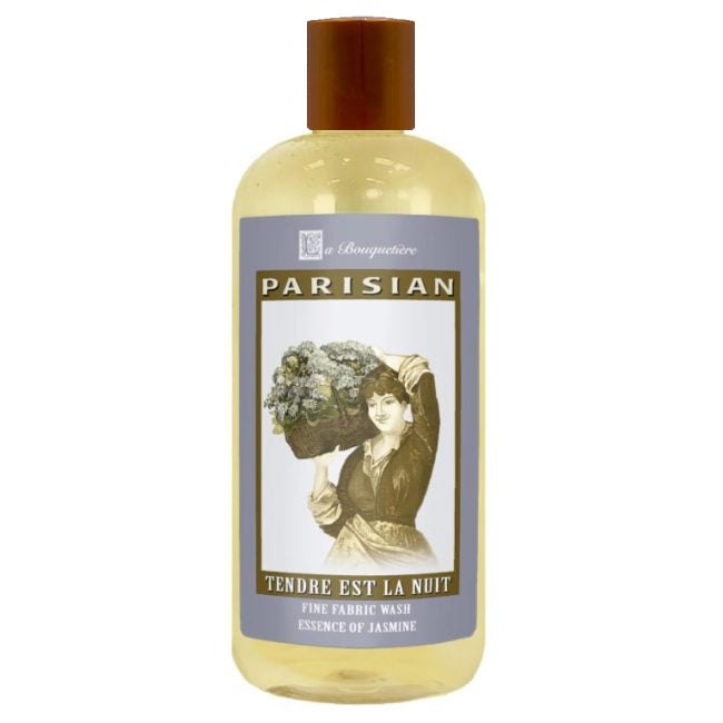 Tendre est la Nuit Fine Fabric Wash 19oz bottle with plant-based, biodegradable ingredients and French fragrances.