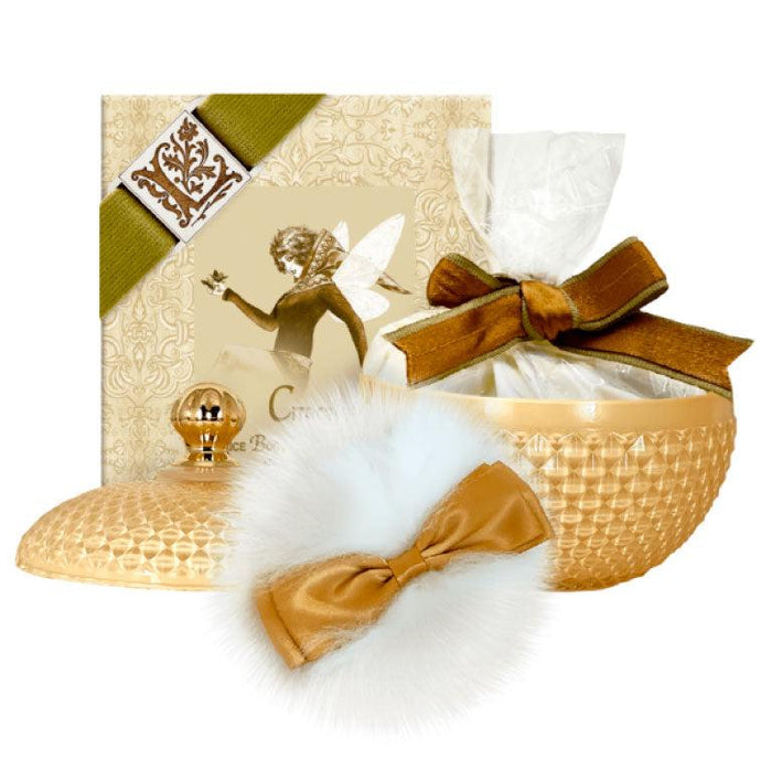 Wool Puff & Citron Rice Body Powder – Refillable 6oz Glass Vessel...