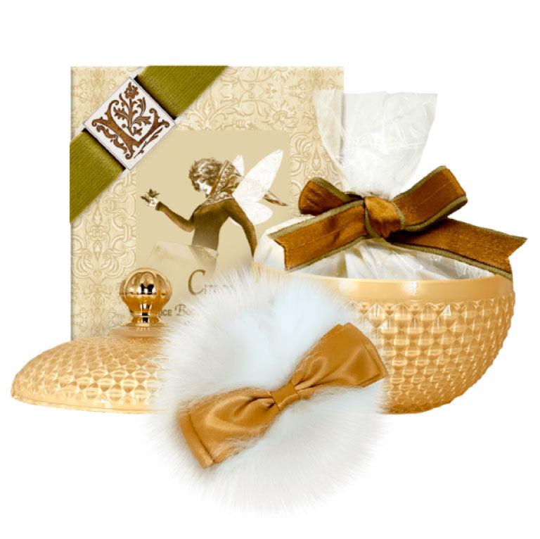 Wool Puff & Citron Rice Body Powder – Refillable 6oz Glass Vessel...