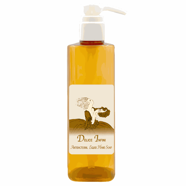 Delice Infini Antibacterial Liquid Hand Soap 20oz with aloe vera and gentle natural cleansers.