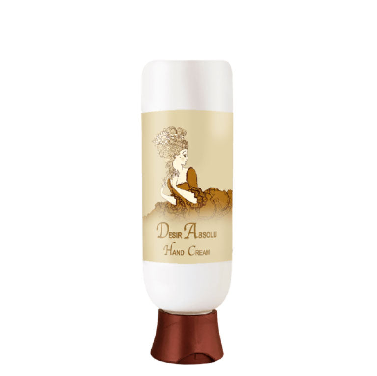 Desir Absolu Hand Cream 4 oz. botanical moisturizer tube with organic ingredients.