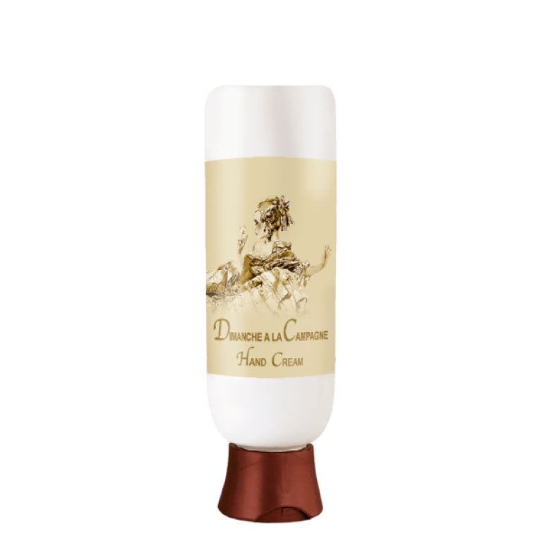 Dimanche a la Campagne Hand Cream 4 oz bottle with illustrated packaging.
