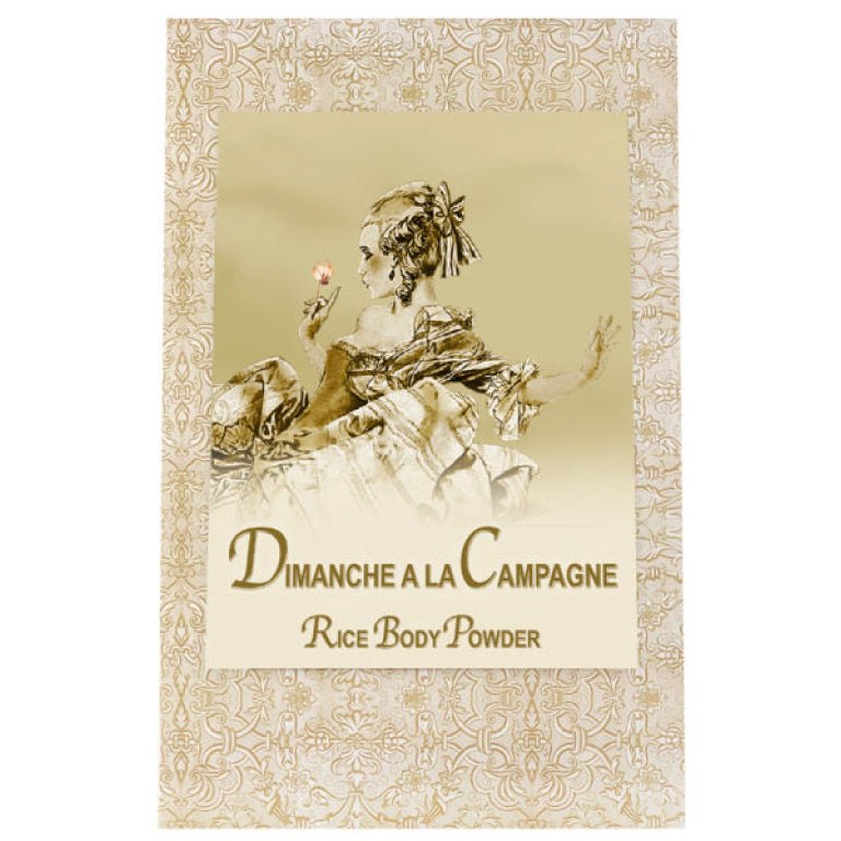 Dimanche a la Campagne Rice Body Powder Refill 8oz packaging.
