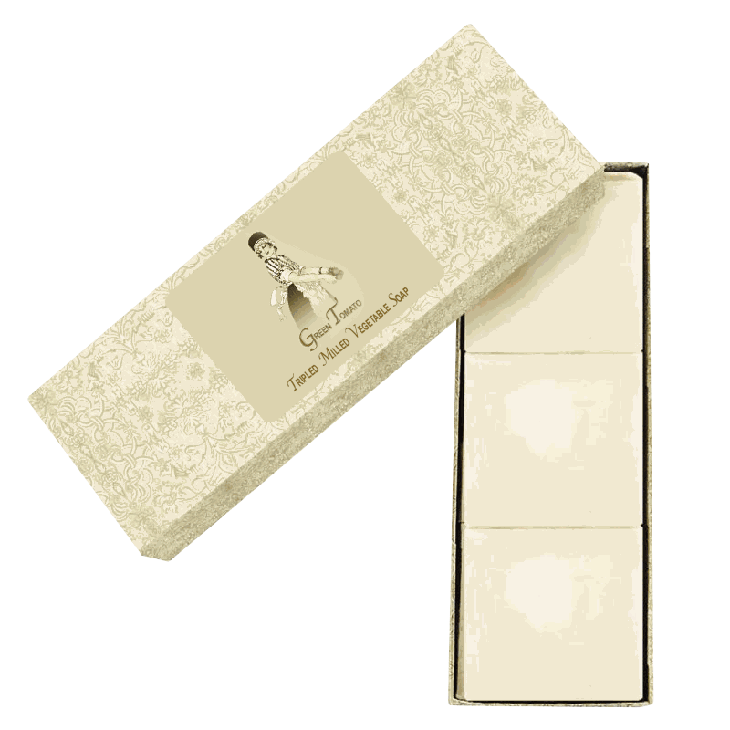 Green Tomato Tripled Milled Vegetable Soap (Set of 3)