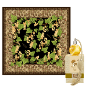 Cassis Silk Blend Square Scarf – 50" x 50"