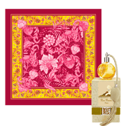 Reve Passionel Silk Blend Square Scarf – 50" x 50"