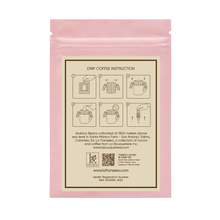 Single-Cup Pre-Filled Colombian Specialty Pour Over Coffee Bags – Tabi, 6 Bags, 10g Each, 100% Arabica, Medium Roast