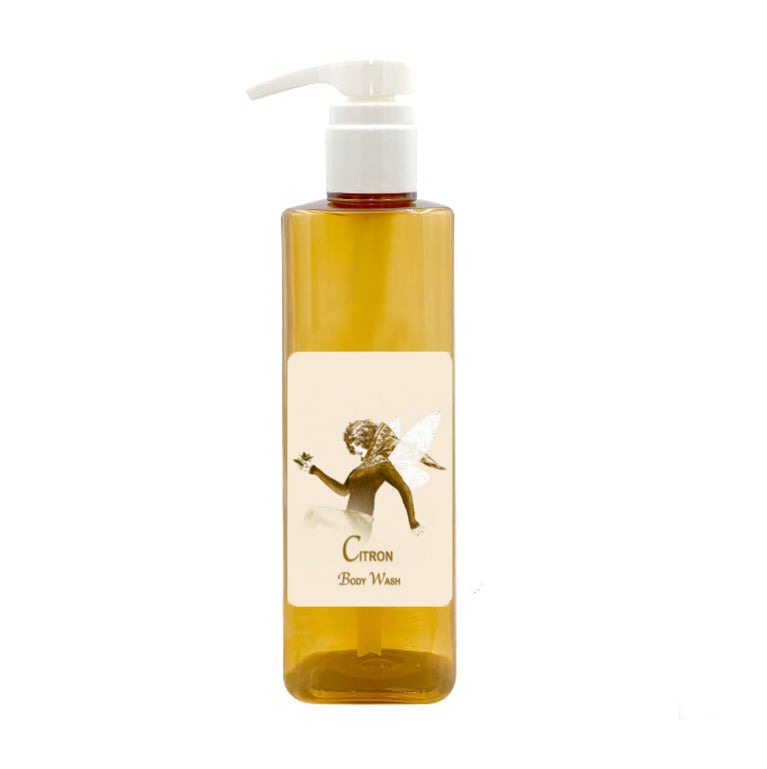Citron Body Wash 20oz bottle with pump, featuring rich formula and French fragrance for smooth skin.