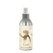 Citron French Home Spray 8oz bottle with enchanting fragrance, designed by La Bouquetiere, featuring notes of citron, incense, and greens.