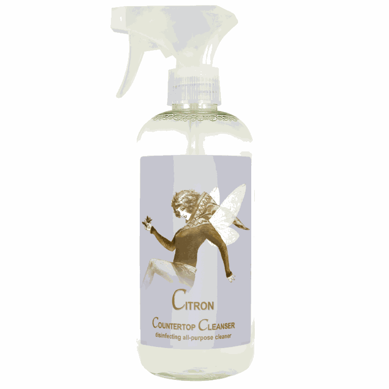 Citron Counter Top Cleanser 19oz bottle with plant extracts and essential oils.