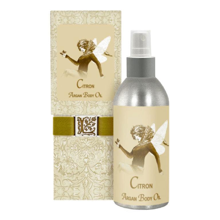 Citrus Body Oil with Argan– Citron Scent with Greens & Soft Incense...