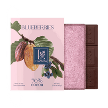 Blueberries - Bean to bar. Craft Chocolate. 70% cocoa
