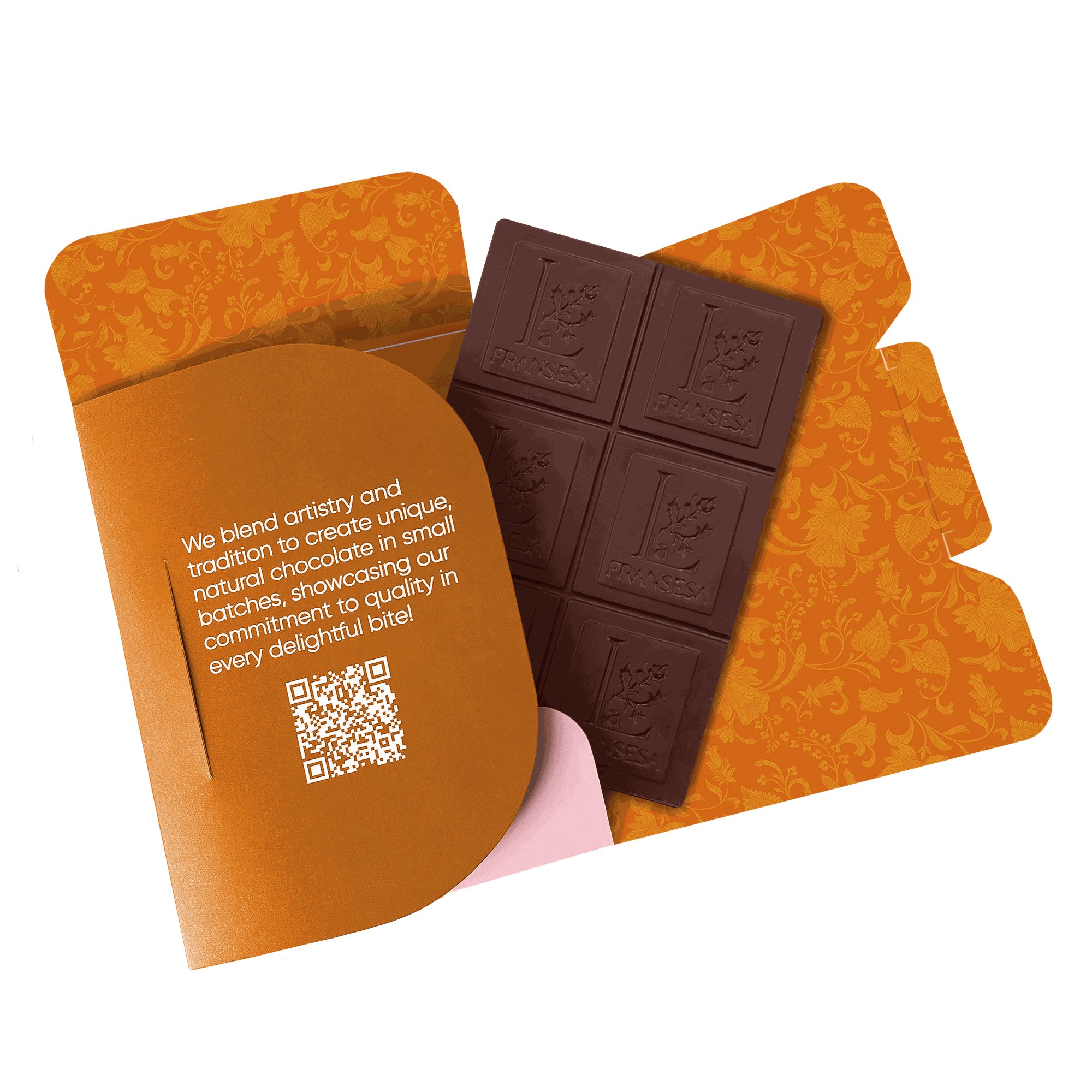 Orange - Bean to bar. Craft Chocolate. 70% cocoa