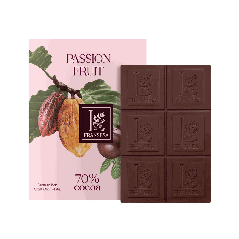 Passion Fruit - Bean to bar. Craft Chocolate. 70% cocoa