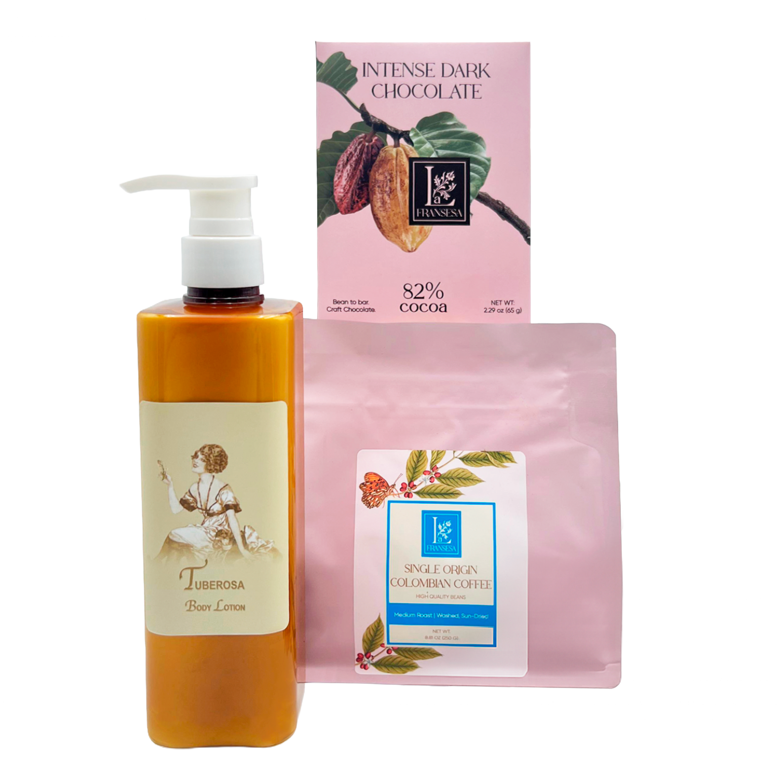 The Trifecta: Single-Origin Coffee, Award-Winning Chocolate & Body Lotion