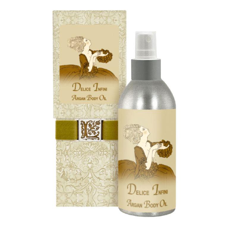 Bath Body Oil Delice Infini – French, Floral & Woody Skin Hydration...