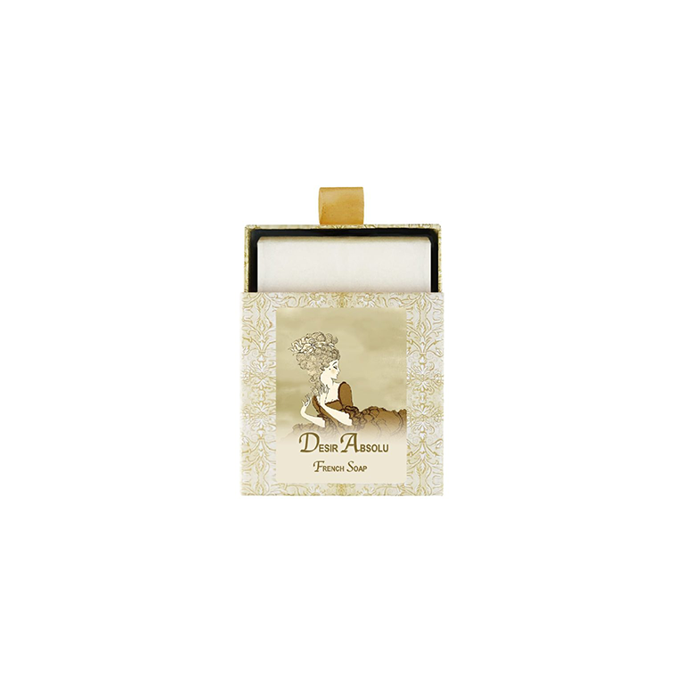 Desir Absolu French Soap 7oz. in decorative packaging.