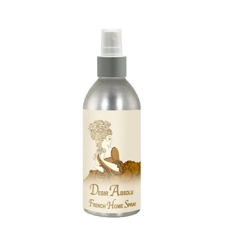 Desir Absolu French Home Spray 8oz bottle with elegant label design.