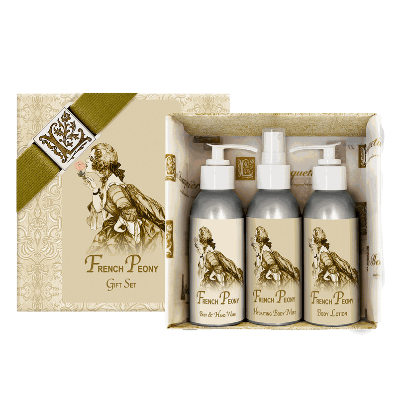 French Peony Gift Set 4oz. ea.