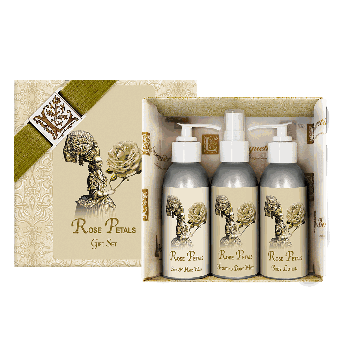 Rose Petals Gift Set 4oz. ea.
