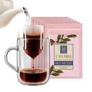 Single-Cup Pre-Filled Colombian Specialty Pour Over Coffee Bags – Caturra, 6 Bags, 10g Each, 100% Arabica, Medium Roast