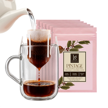 Single-Cup Pre-Filled Colombian Specialty Pour Over Coffee Bags – Pintage, 6 Bags, 10g Each, 100% Arabica, Medium Roast