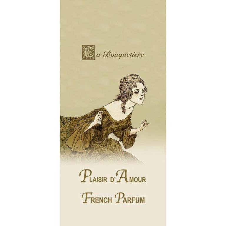 Plaisir d'Amour scented card with floral and citrus notes, designed by La Bouquetiere.