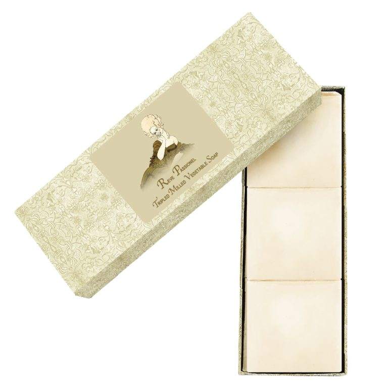 Reve Passionel Body Tripled Milled Vegetable Soap (Set of 3)
