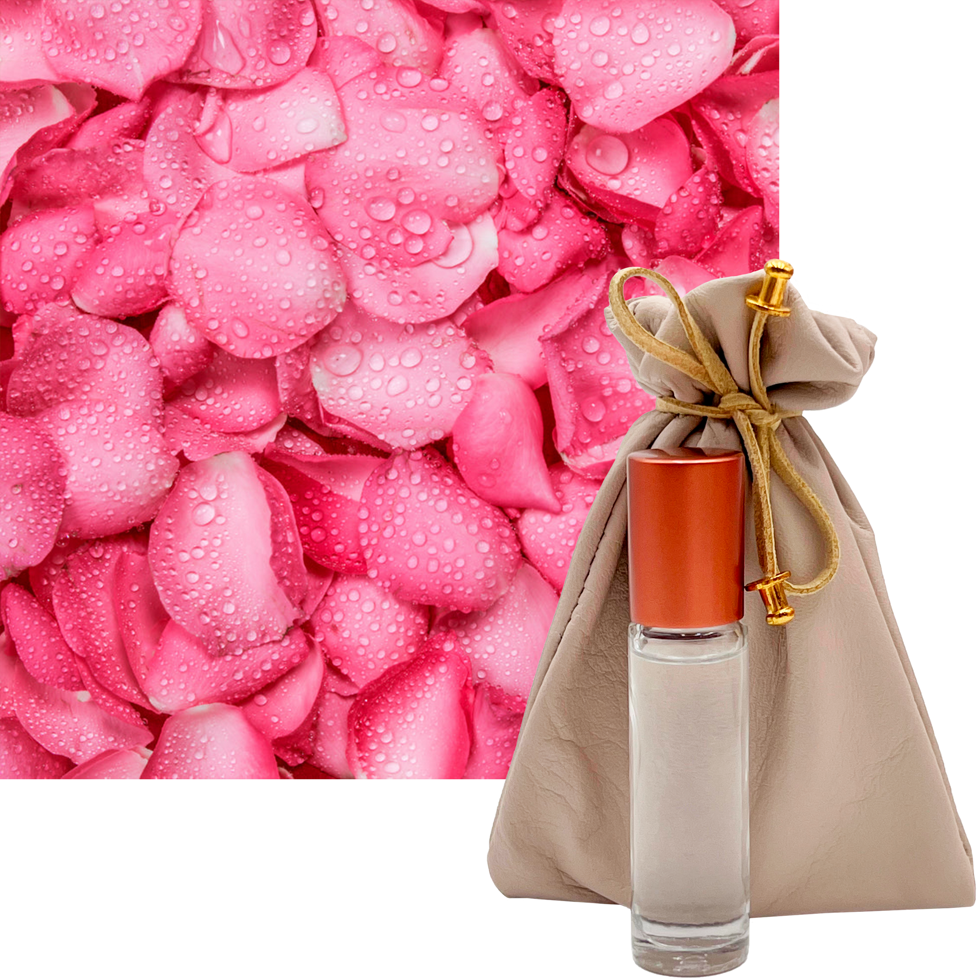 Rose Petals French Perfume 10ml. Roll-On