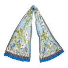 Jasmine Silk Blend Pleated Scarf – 64" x 20"