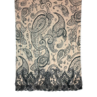 Vintage Silk Blend Pleated Scarf – 64" x 20"