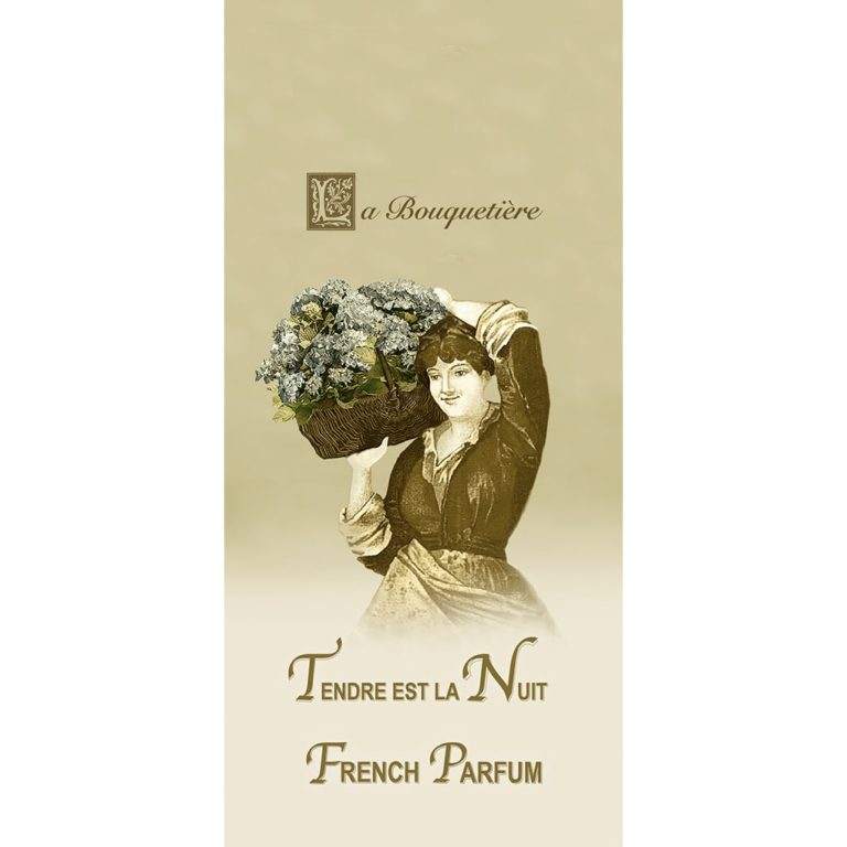 Tendre est la Nuit scented card with floral and woody notes by La Bouquetiere.