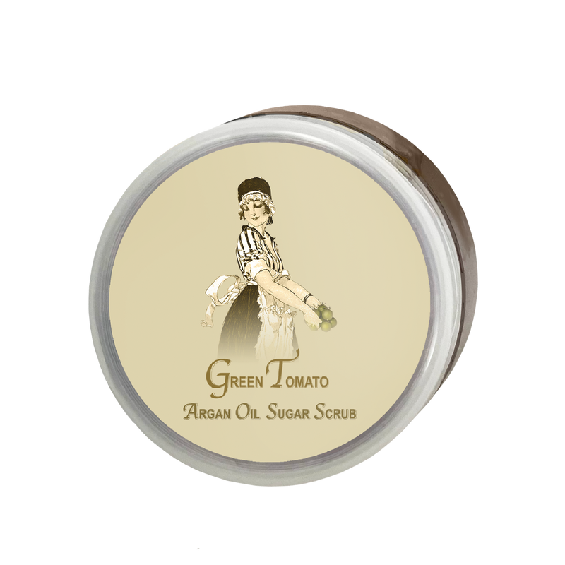 Green Tomato Argan Oil Sugar Scrub 12oz.